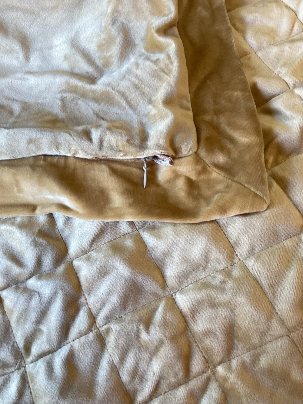BNWT Washable Velvet Euro Sham 27” x 27”